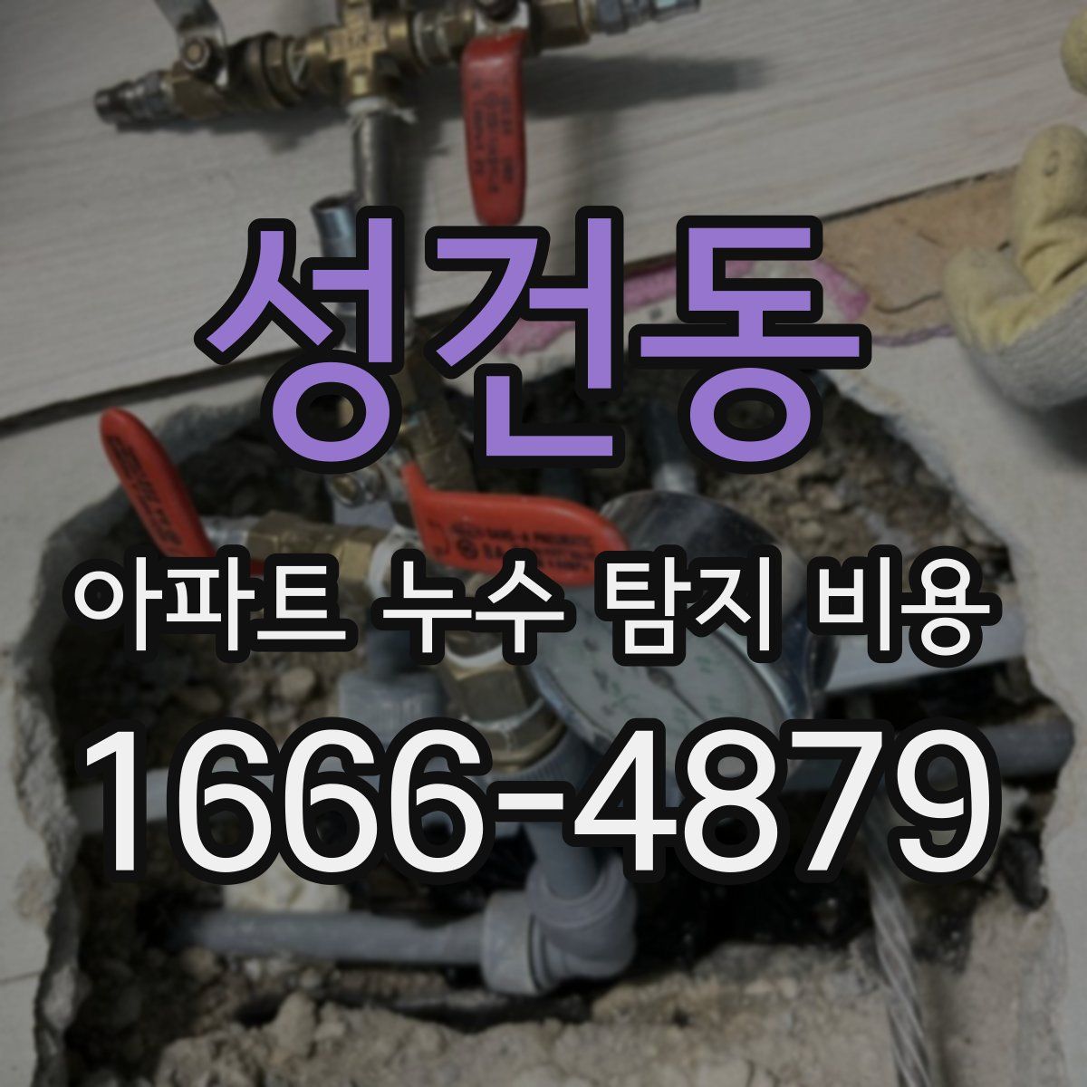 성건동 아파트 누수 탐지 비용