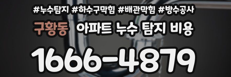 구황동 아파트 누수 탐지 비용