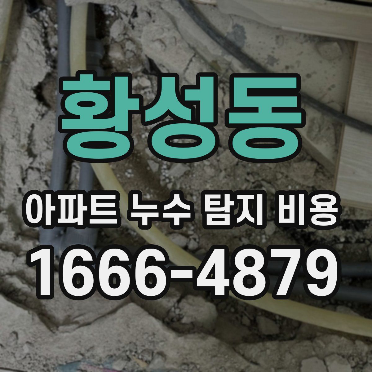 황성동 아파트 누수 탐지 비용