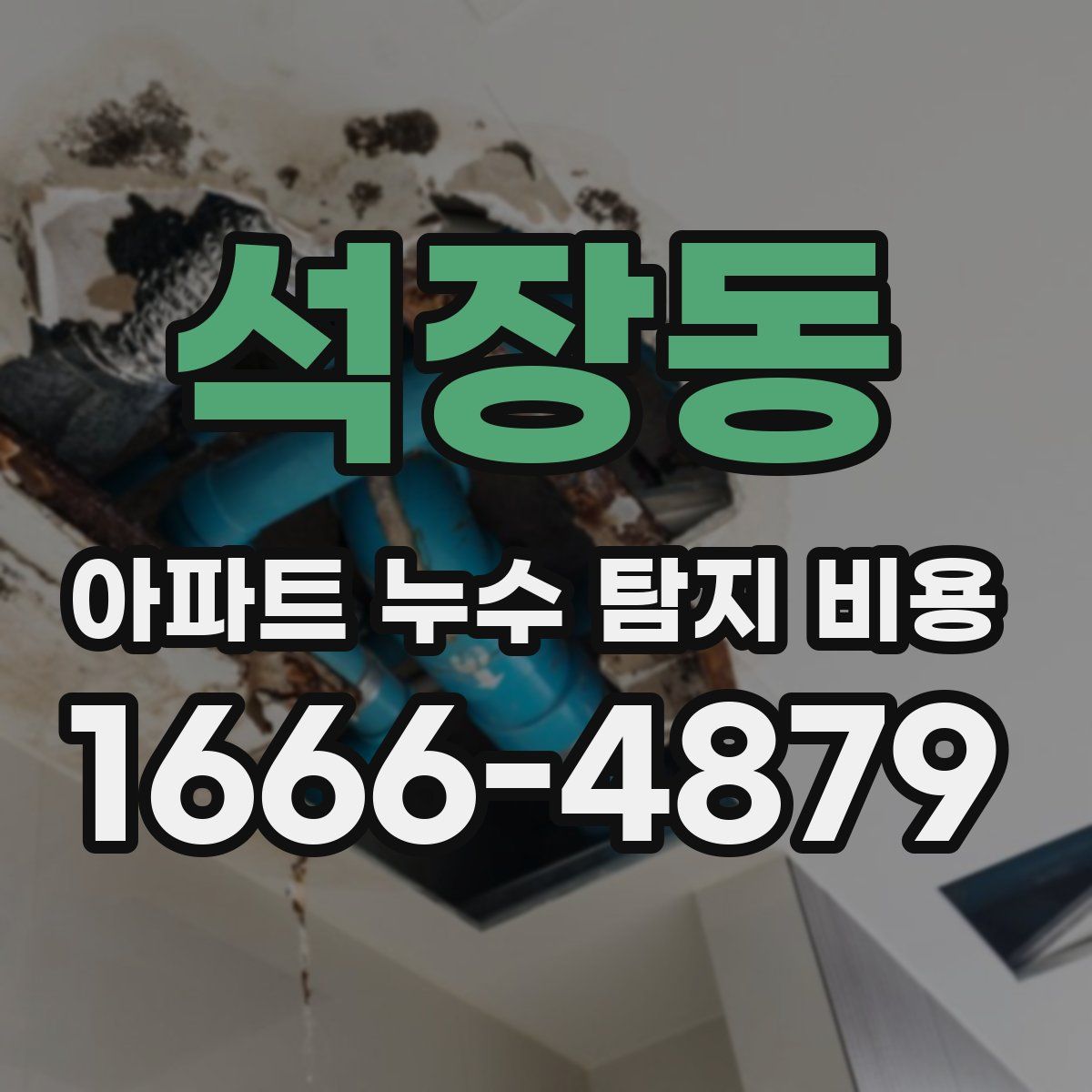 석장동 아파트 누수 탐지 비용