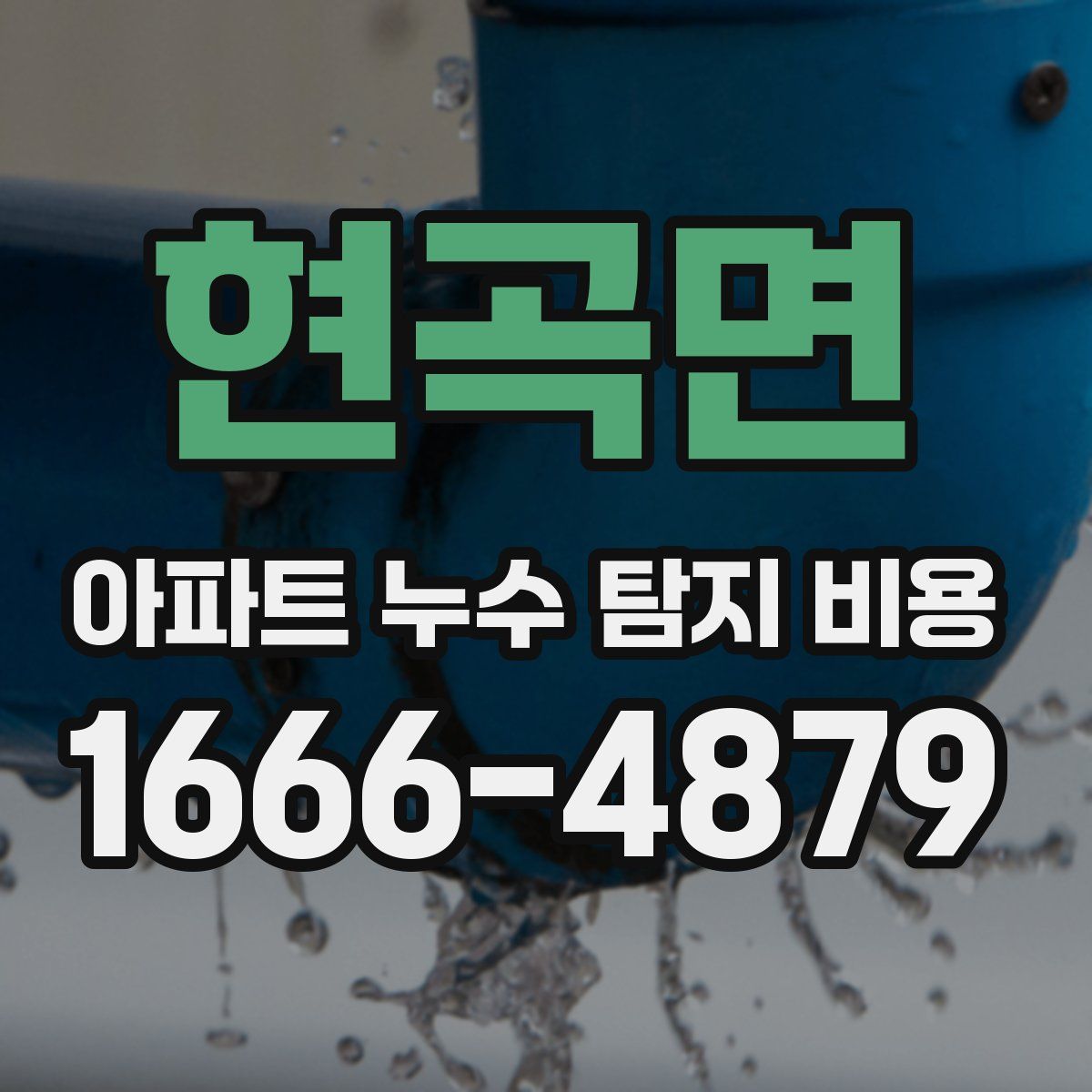 현곡면 아파트 누수 탐지 비용