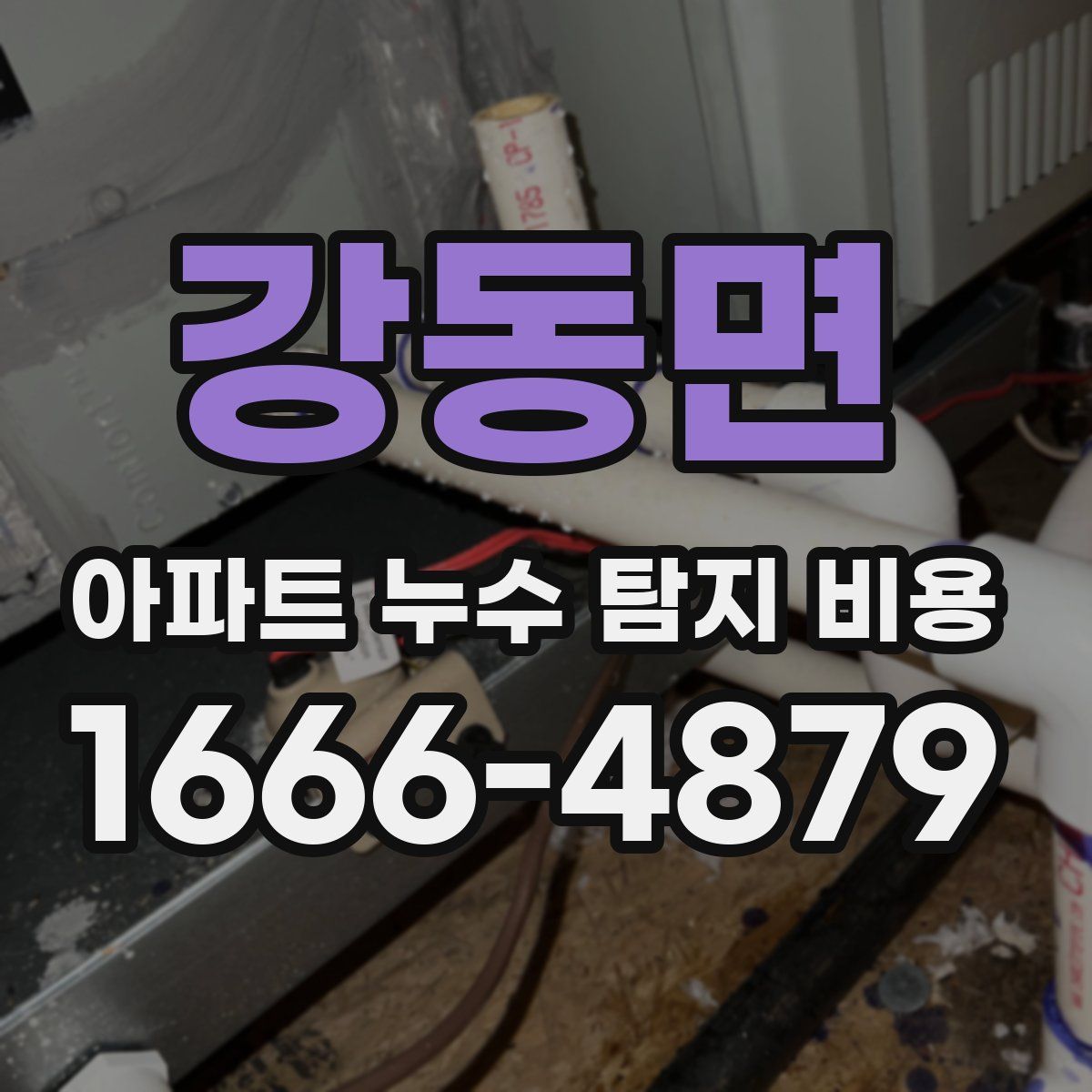 강동면 아파트 누수 탐지 비용
