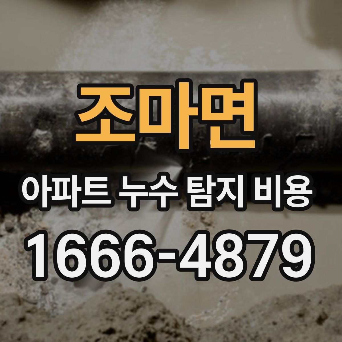 조마면 아파트 누수 탐지 비용