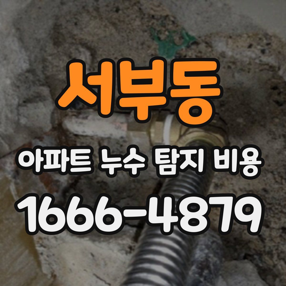 서부동 아파트 누수 탐지 비용