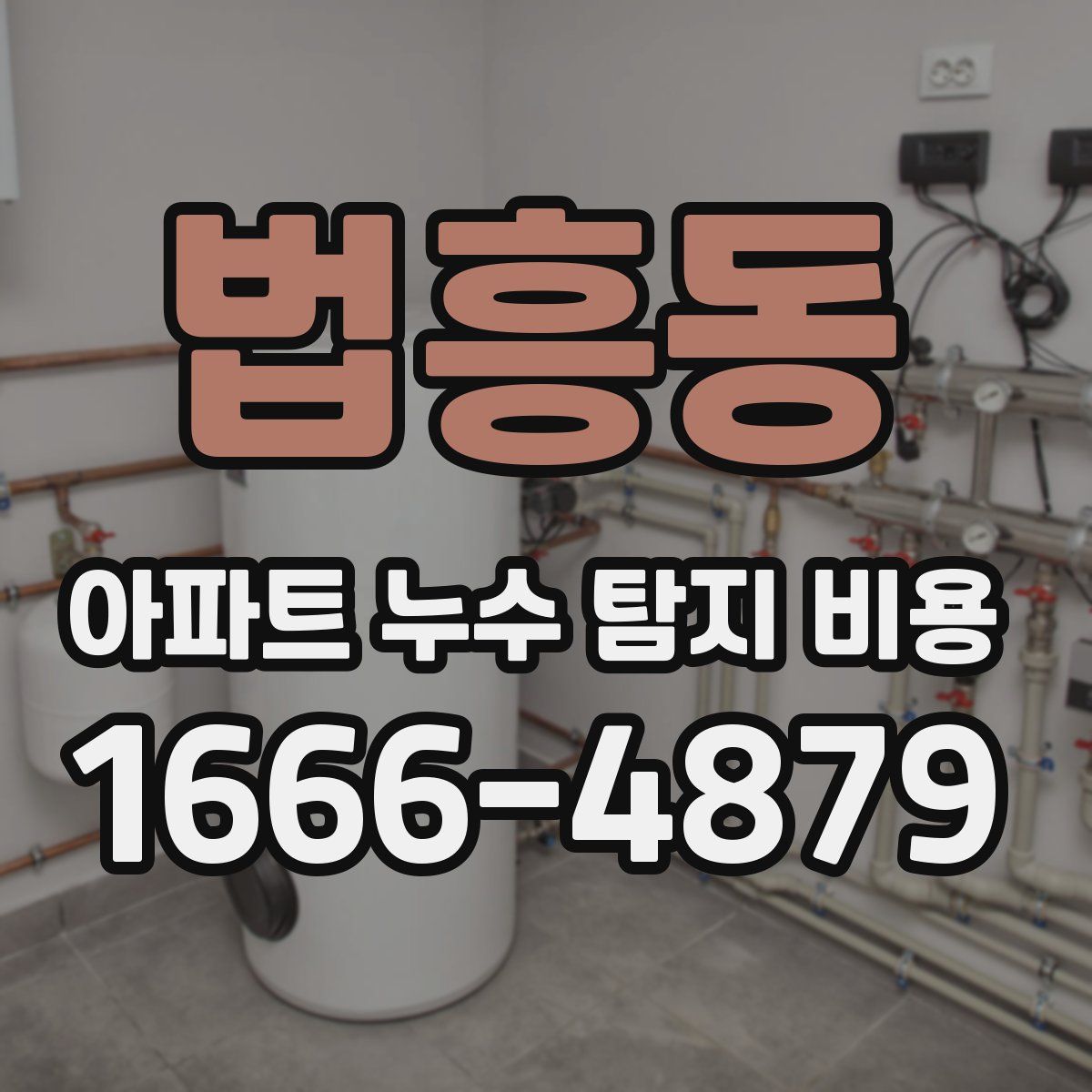 법흥동 아파트 누수 탐지 비용