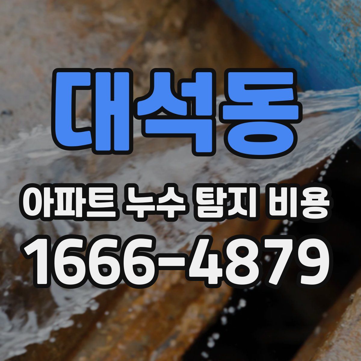 대석동 아파트 누수 탐지 비용