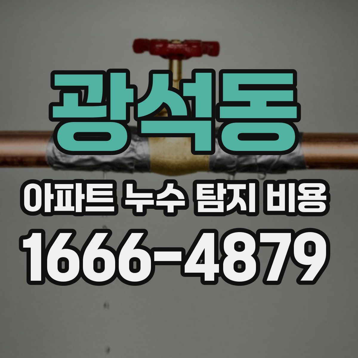 광석동 아파트 누수 탐지 비용