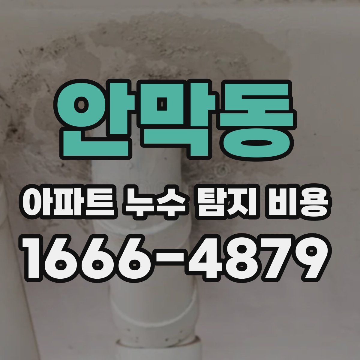 안막동 아파트 누수 탐지 비용