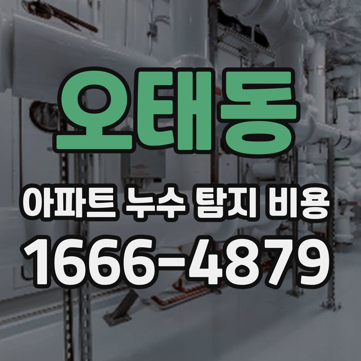 오태동 아파트 누수 탐지 비용