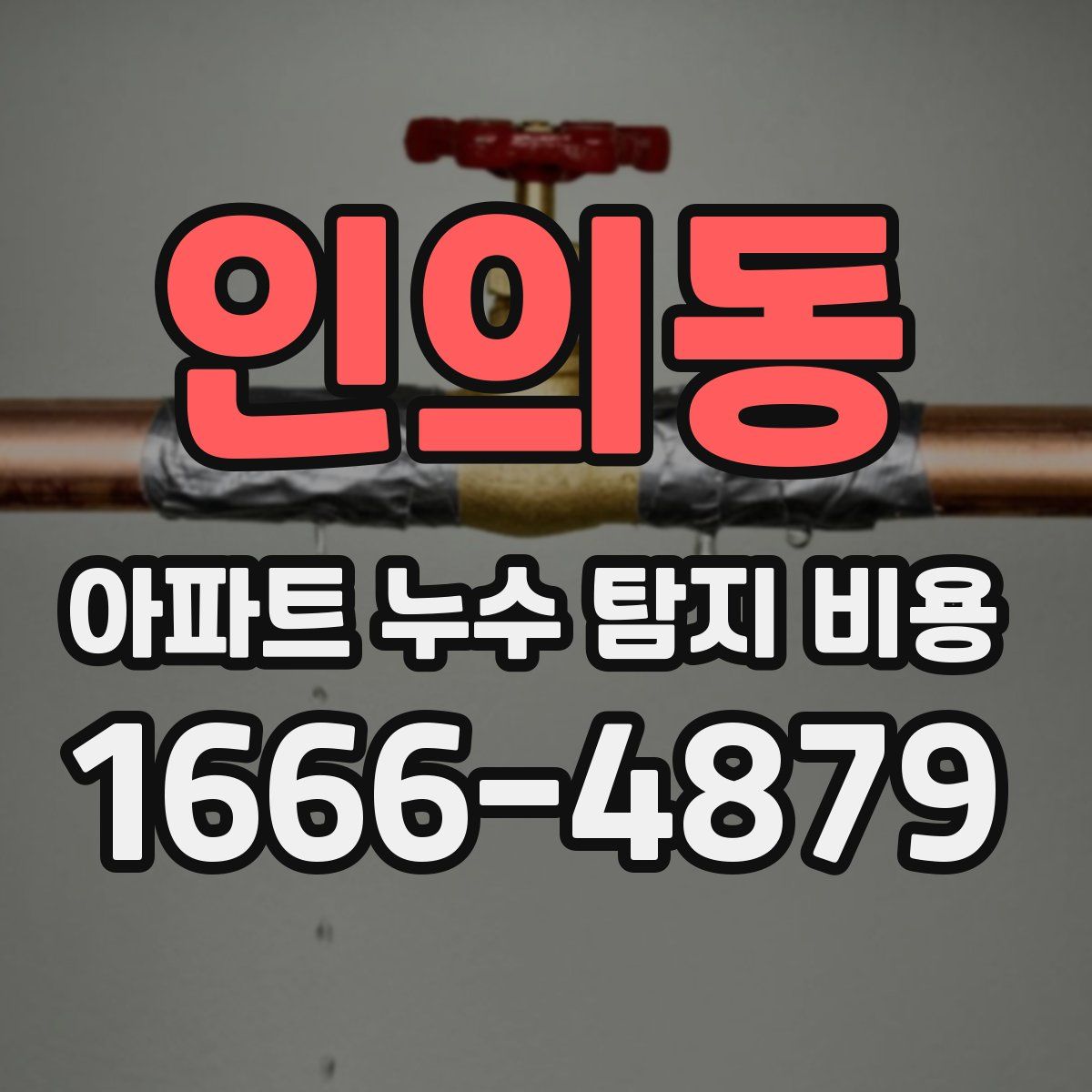 인의동 아파트 누수 탐지 비용