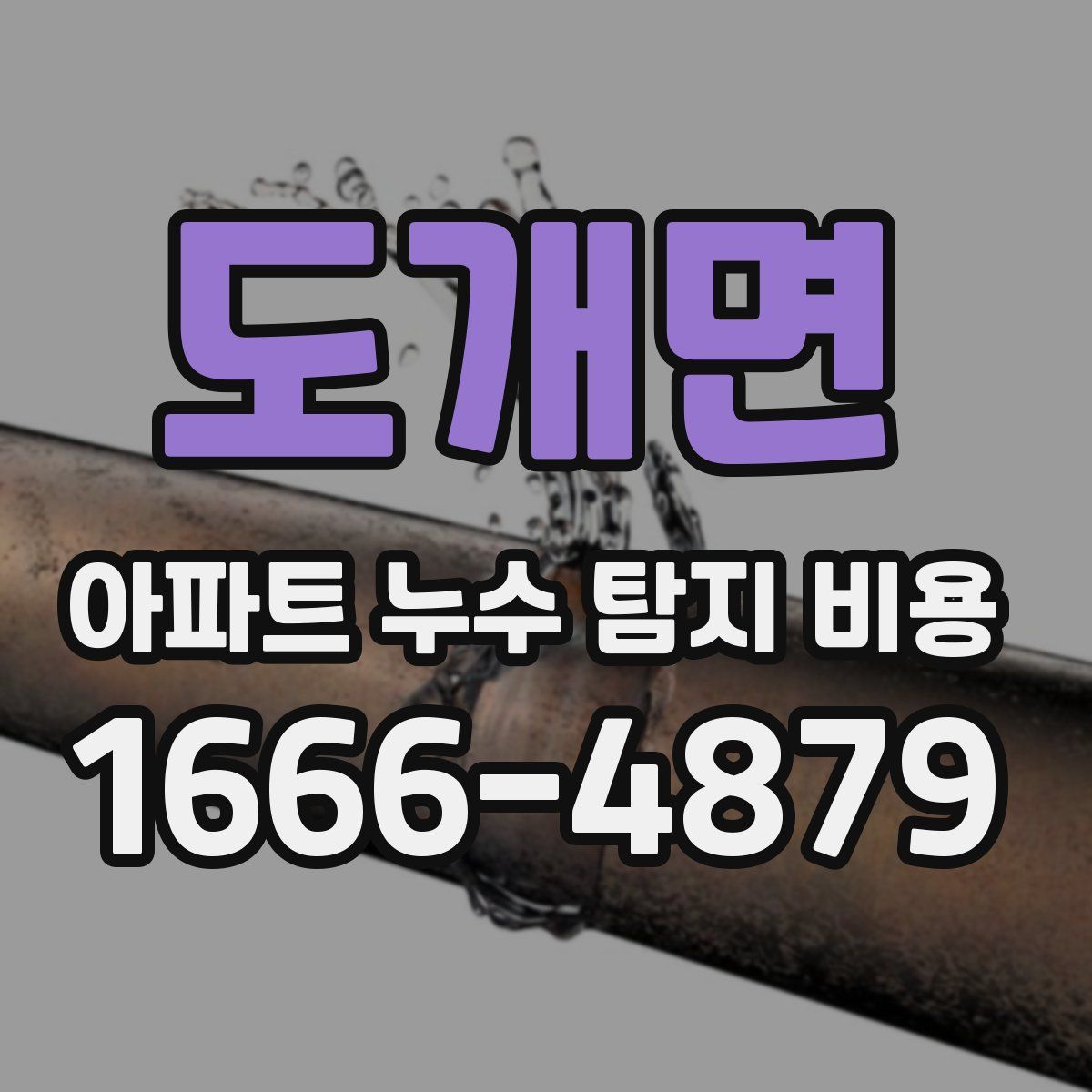 도개면 아파트 누수 탐지 비용