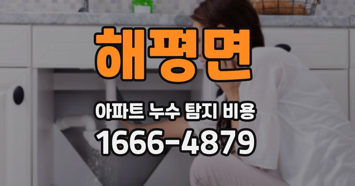 해평면 아파트 누수 탐지 비용