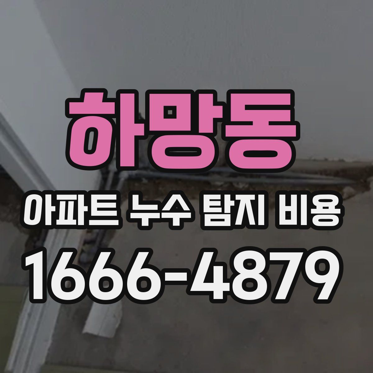 하망동 아파트 누수 탐지 비용