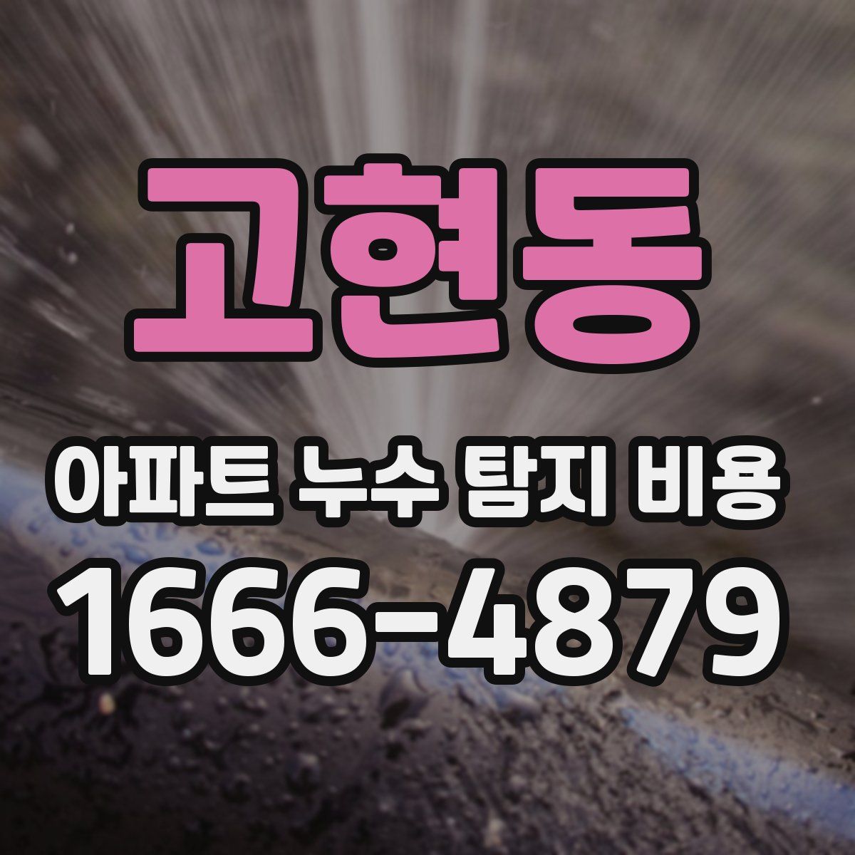 고현동 아파트 누수 탐지 비용