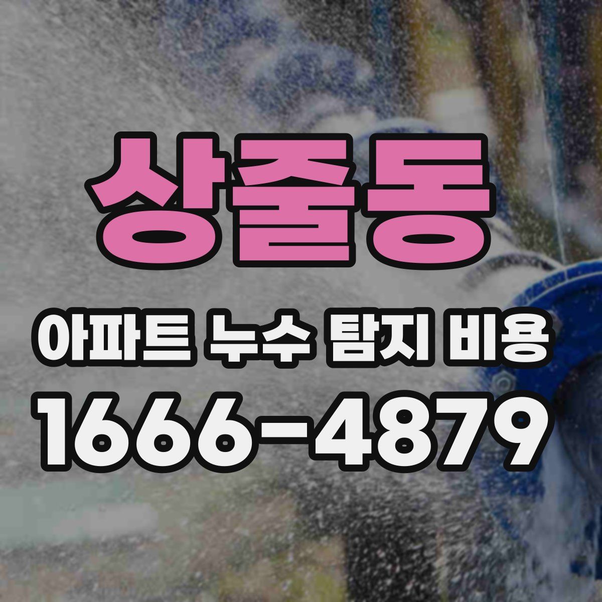상줄동 아파트 누수 탐지 비용