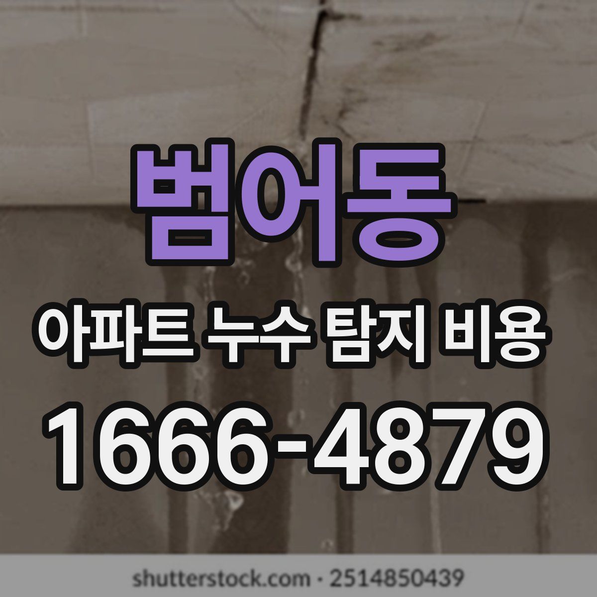 범어동 아파트 누수 탐지 비용