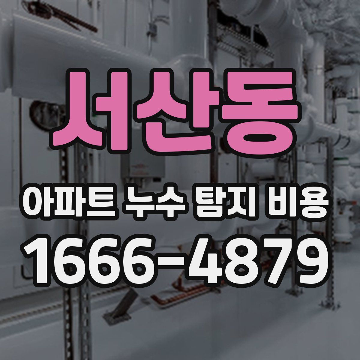 서산동 아파트 누수 탐지 비용