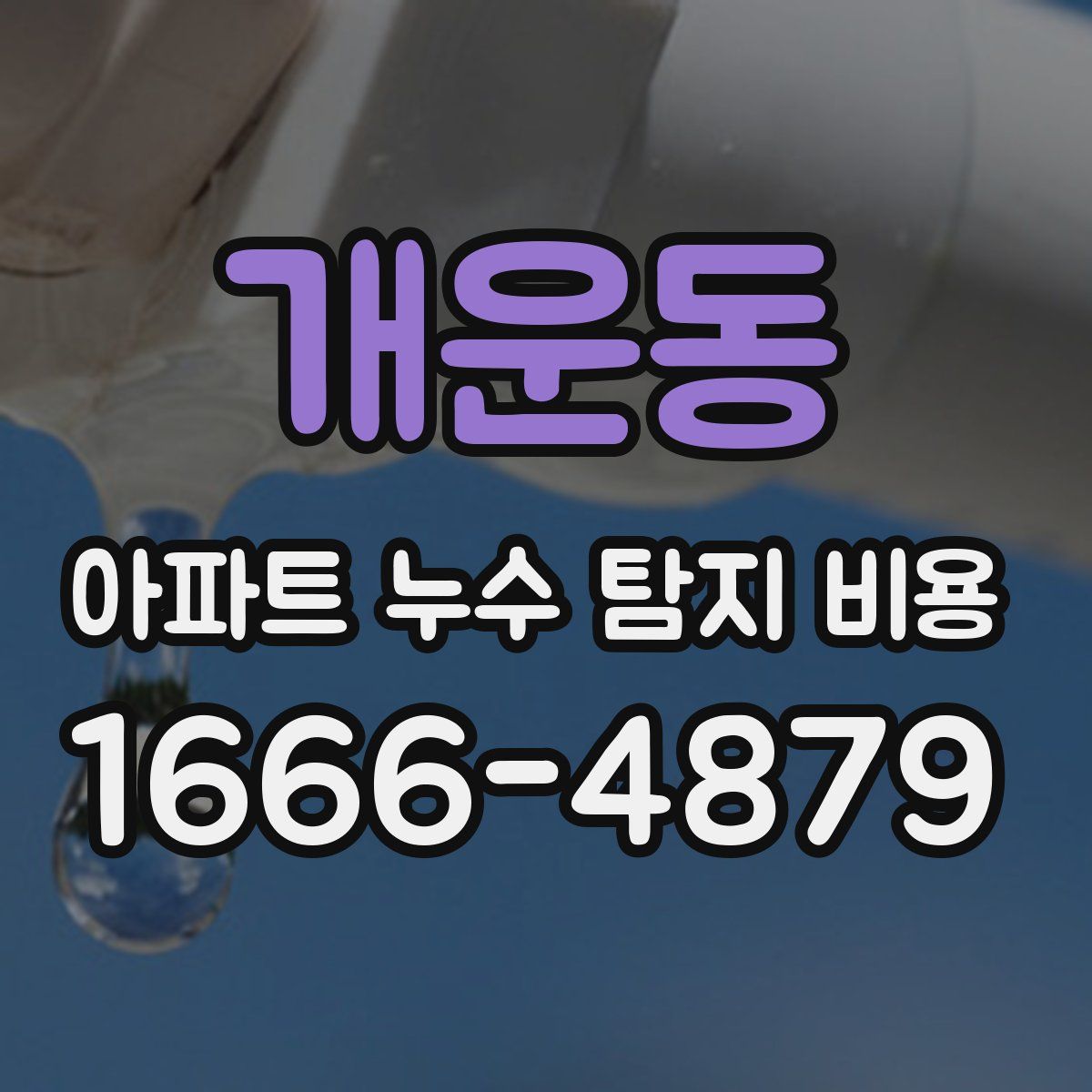개운동 아파트 누수 탐지 비용