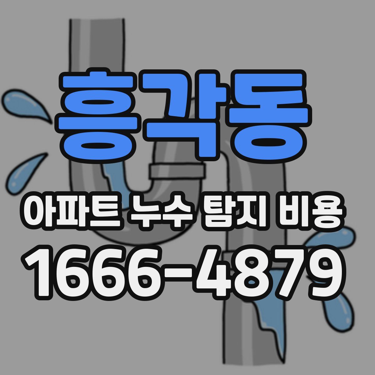 흥각동 아파트 누수 탐지 비용