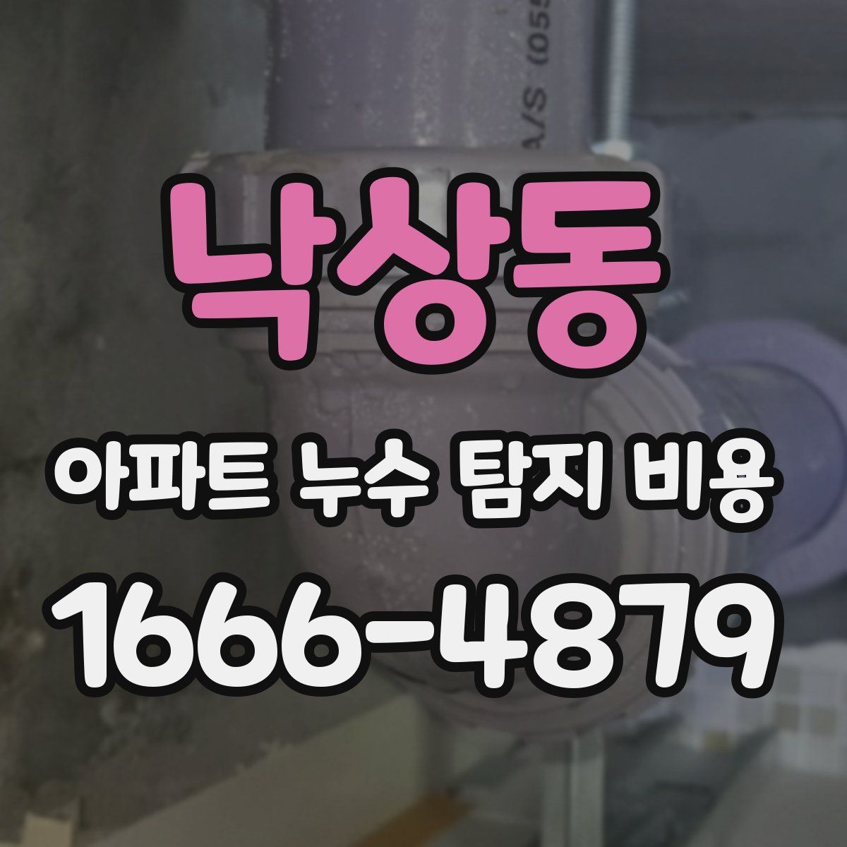 낙상동 아파트 누수 탐지 비용