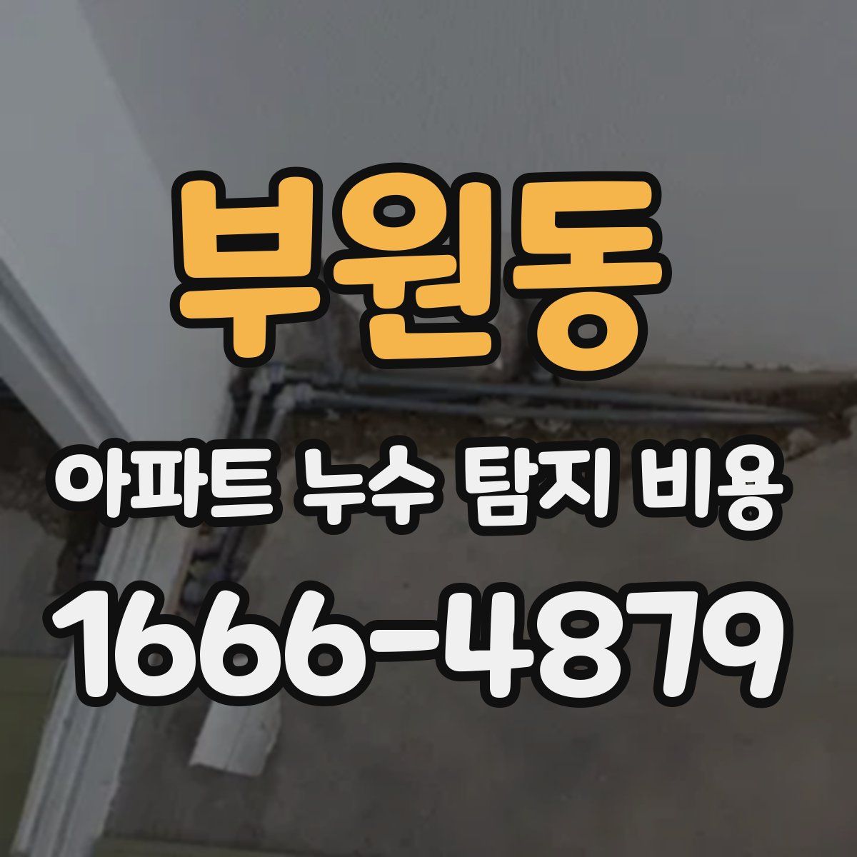 부원동 아파트 누수 탐지 비용