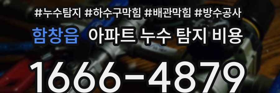 함창읍 아파트 누수 탐지 비용
