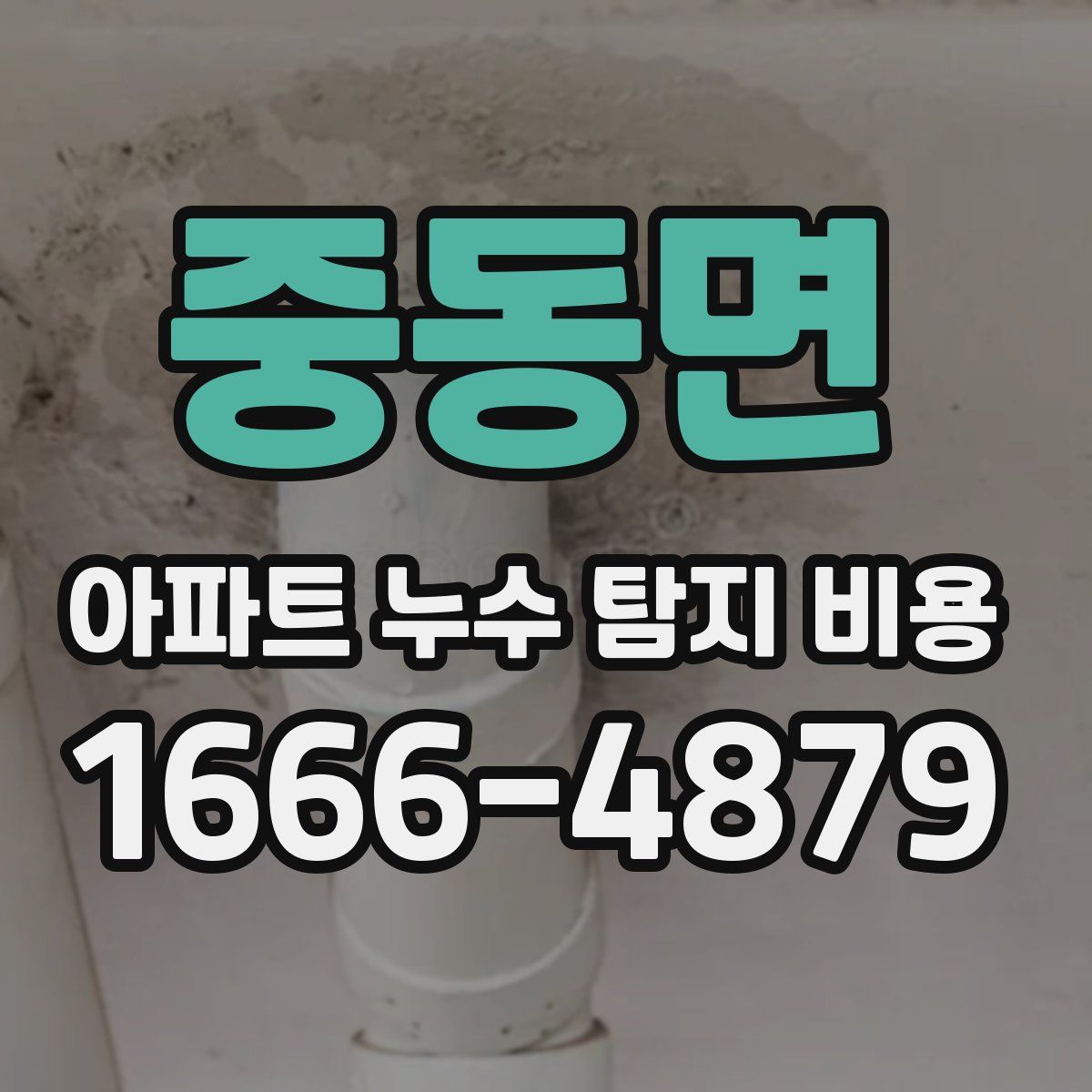 중동면 아파트 누수 탐지 비용