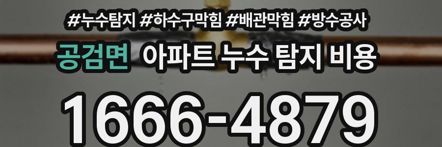 공검면 아파트 누수 탐지 비용