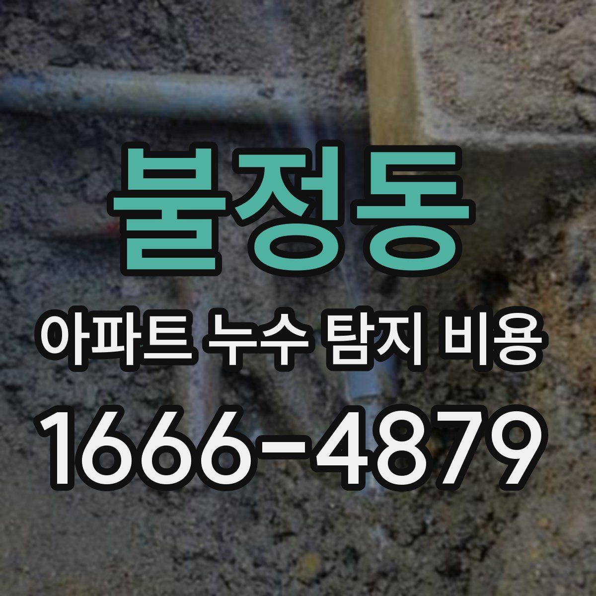 불정동 아파트 누수 탐지 비용