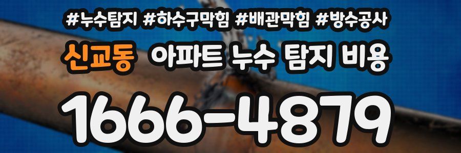 신교동 아파트 누수 탐지 비용