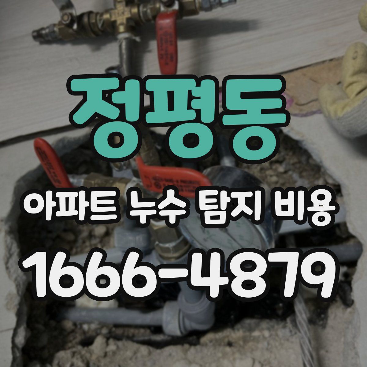 정평동 아파트 누수 탐지 비용