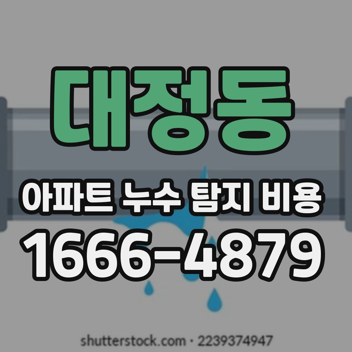대정동 아파트 누수 탐지 비용