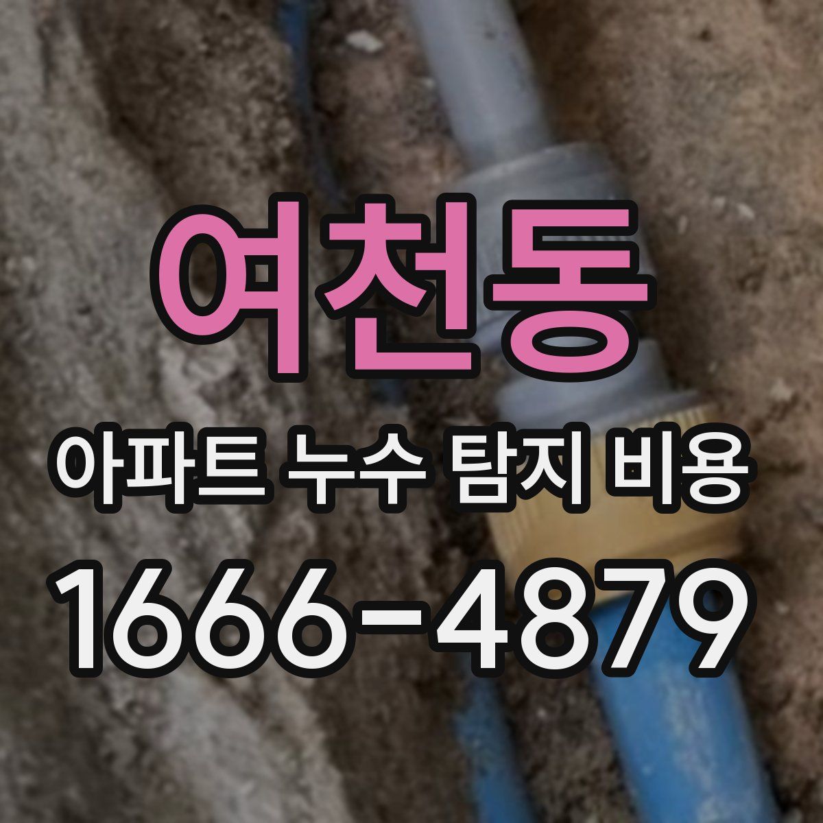 여천동 아파트 누수 탐지 비용