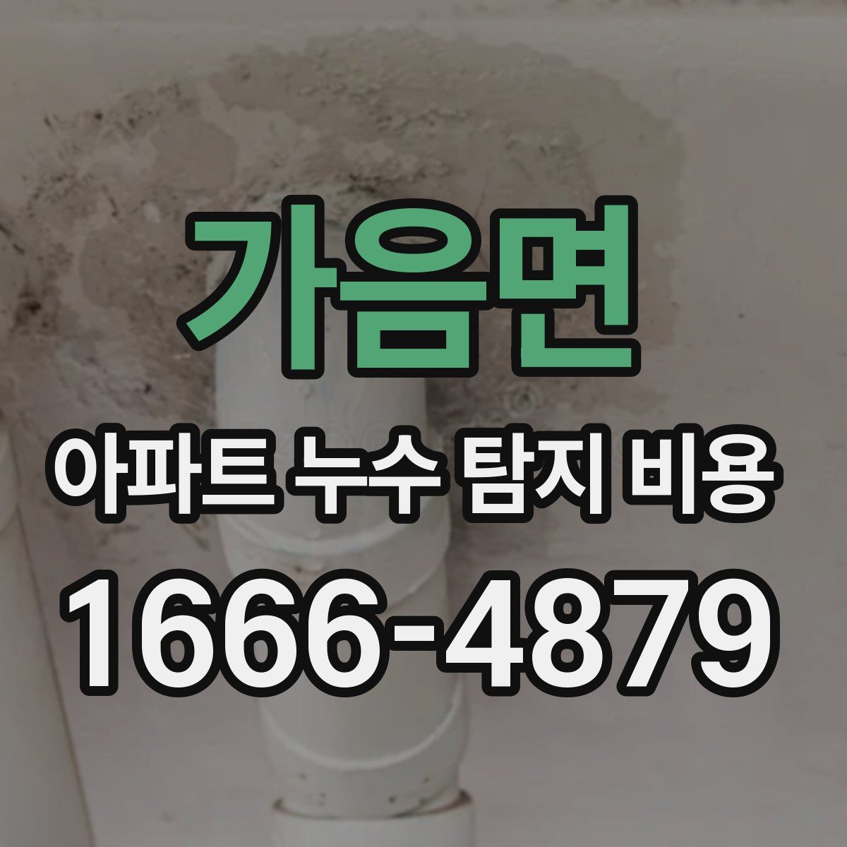 가음면 아파트 누수 탐지 비용