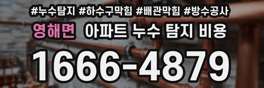 영해면 아파트 누수 탐지 비용