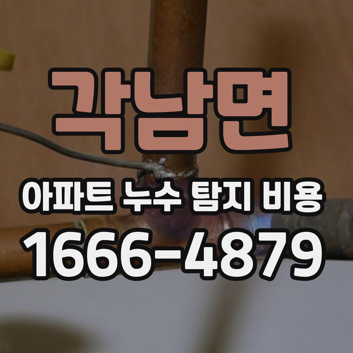 각남면 아파트 누수 탐지 비용