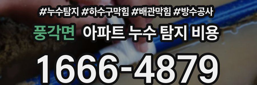 풍각면 아파트 누수 탐지 비용