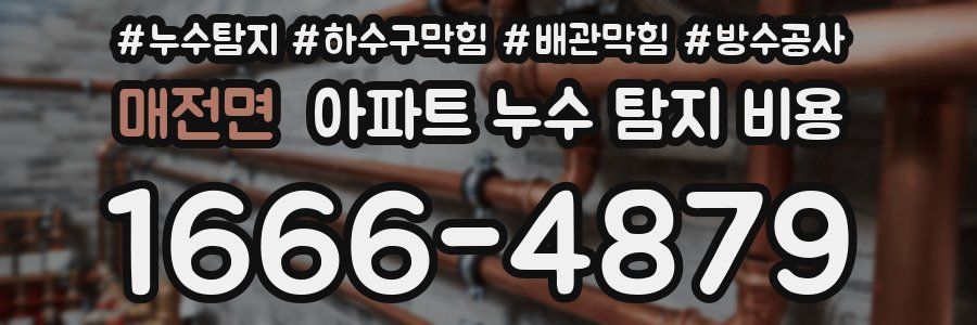 매전면 아파트 누수 탐지 비용