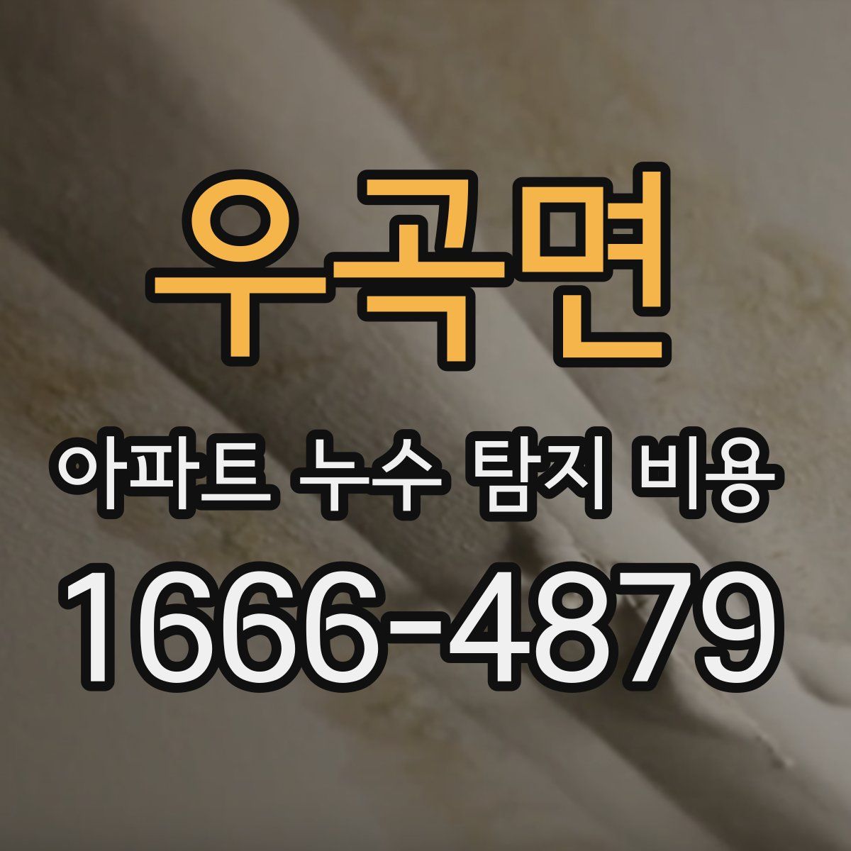우곡면 아파트 누수 탐지 비용