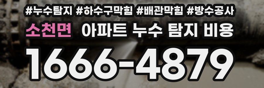 소천면 아파트 누수 탐지 비용