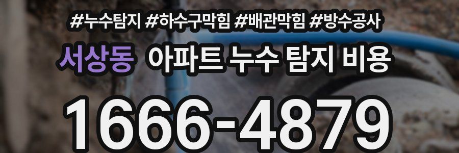 서상동 아파트 누수 탐지 비용