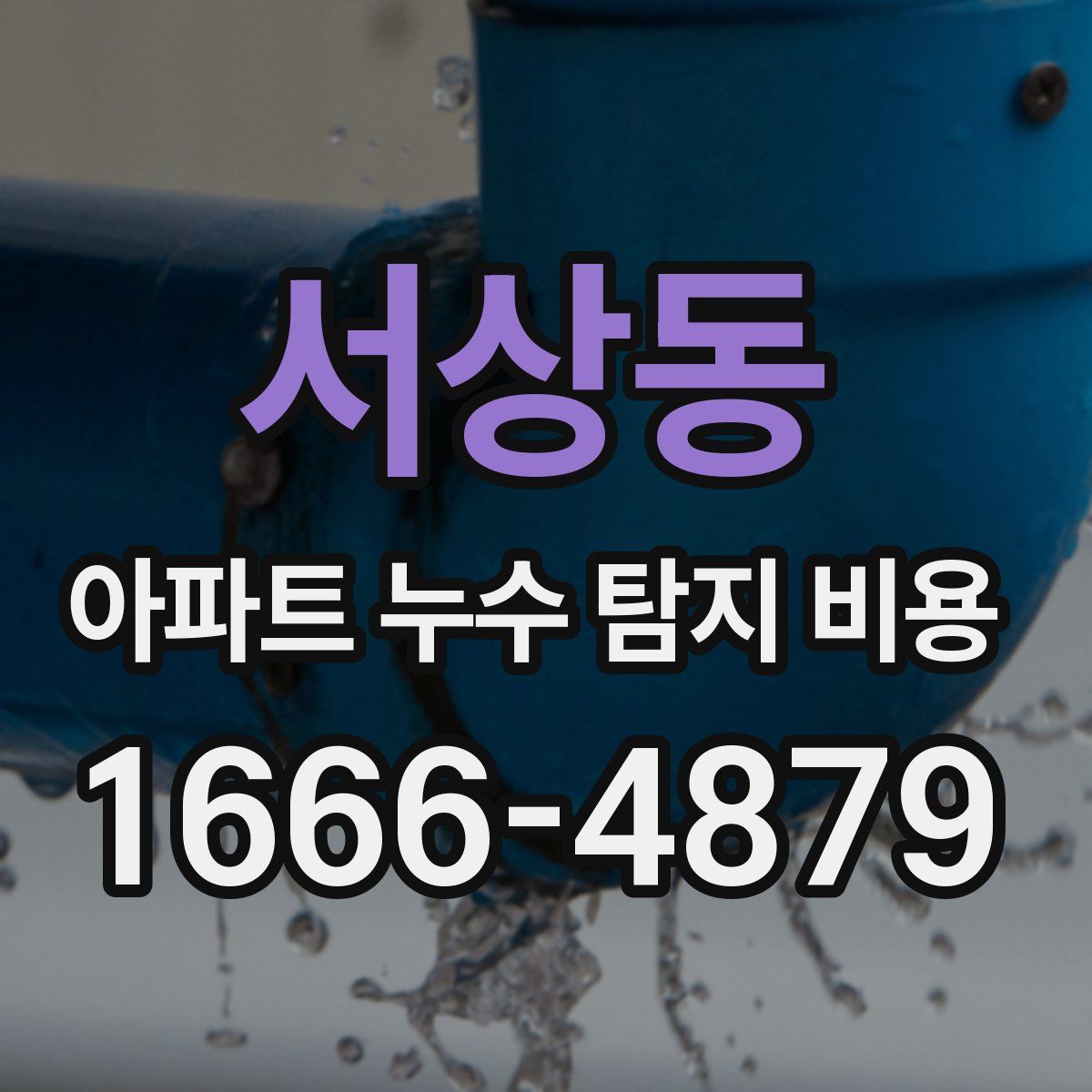 서상동 아파트 누수 탐지 비용
