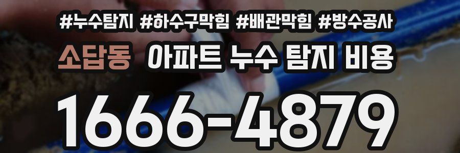 소답동 아파트 누수 탐지 비용