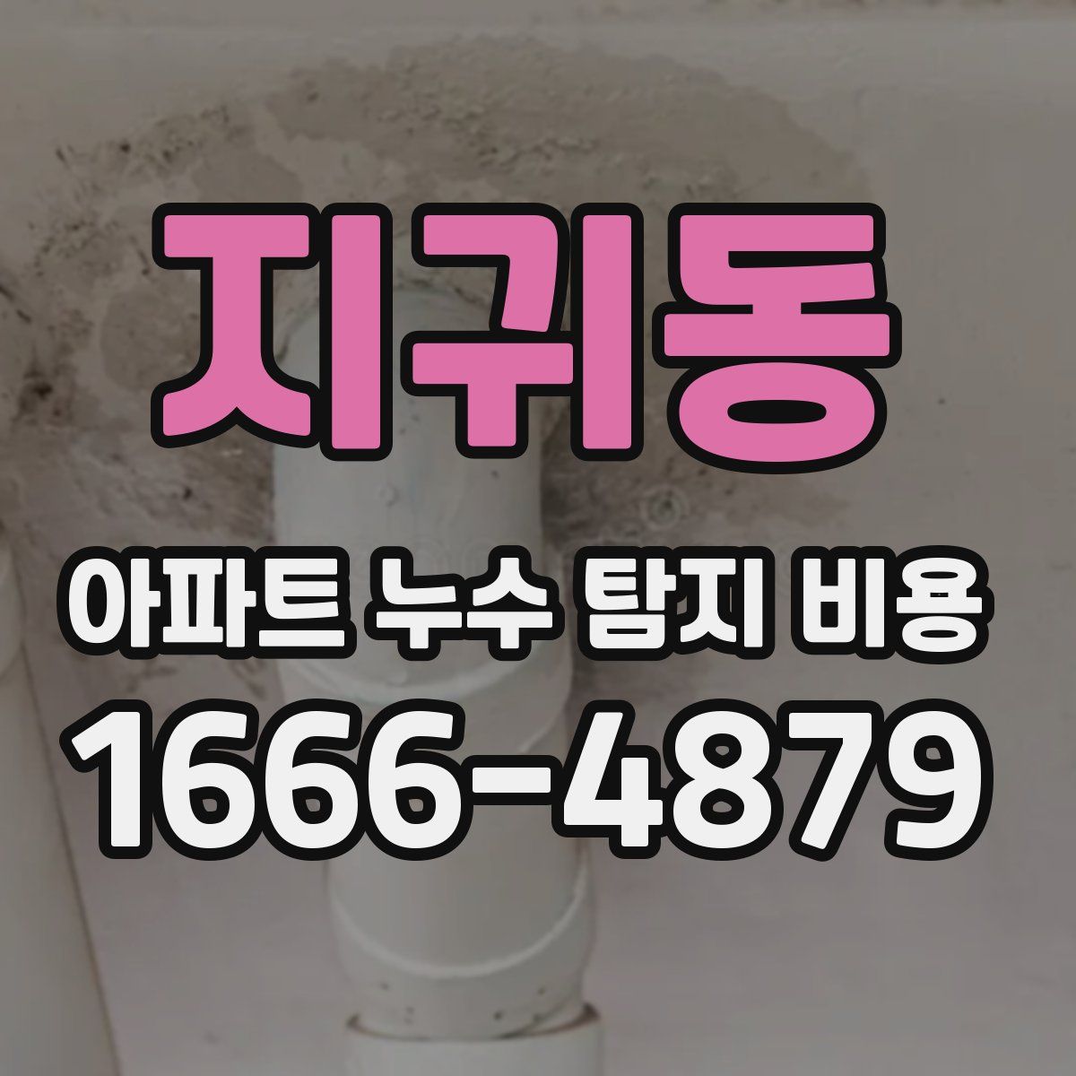 지귀동 아파트 누수 탐지 비용