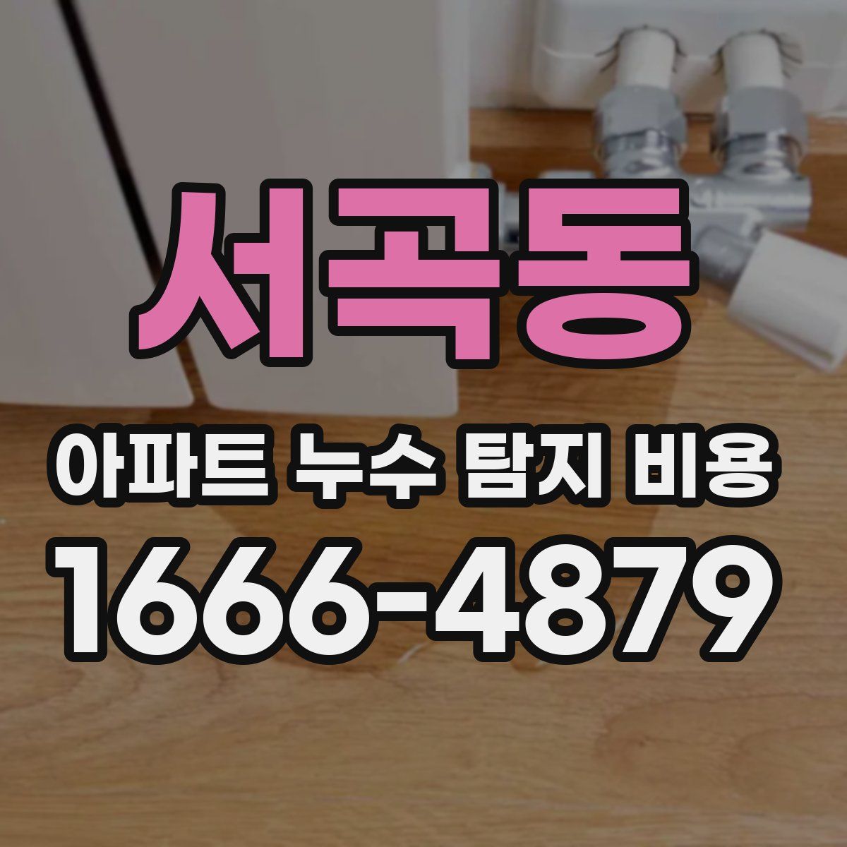 서곡동 아파트 누수 탐지 비용