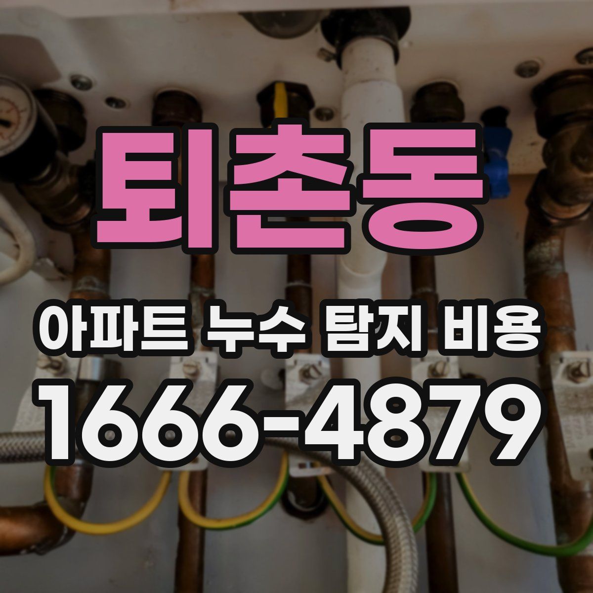 퇴촌동 아파트 누수 탐지 비용