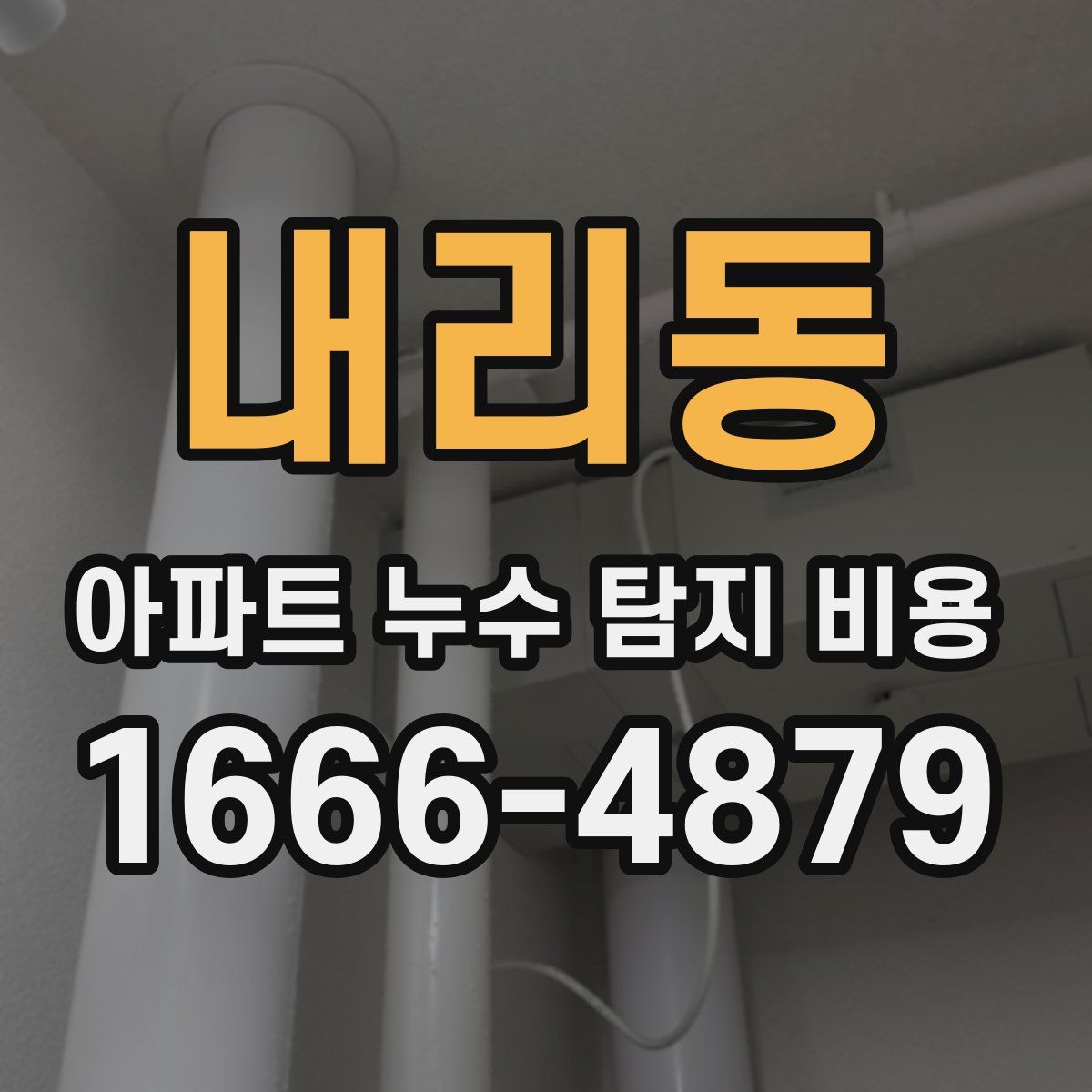 내리동 아파트 누수 탐지 비용