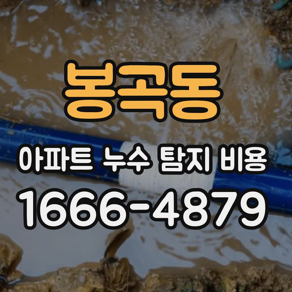 봉곡동 아파트 누수 탐지 비용