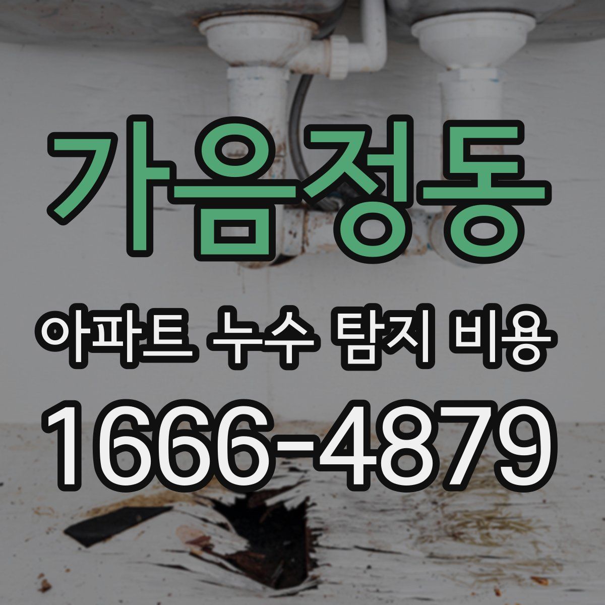 가음정동 아파트 누수 탐지 비용
