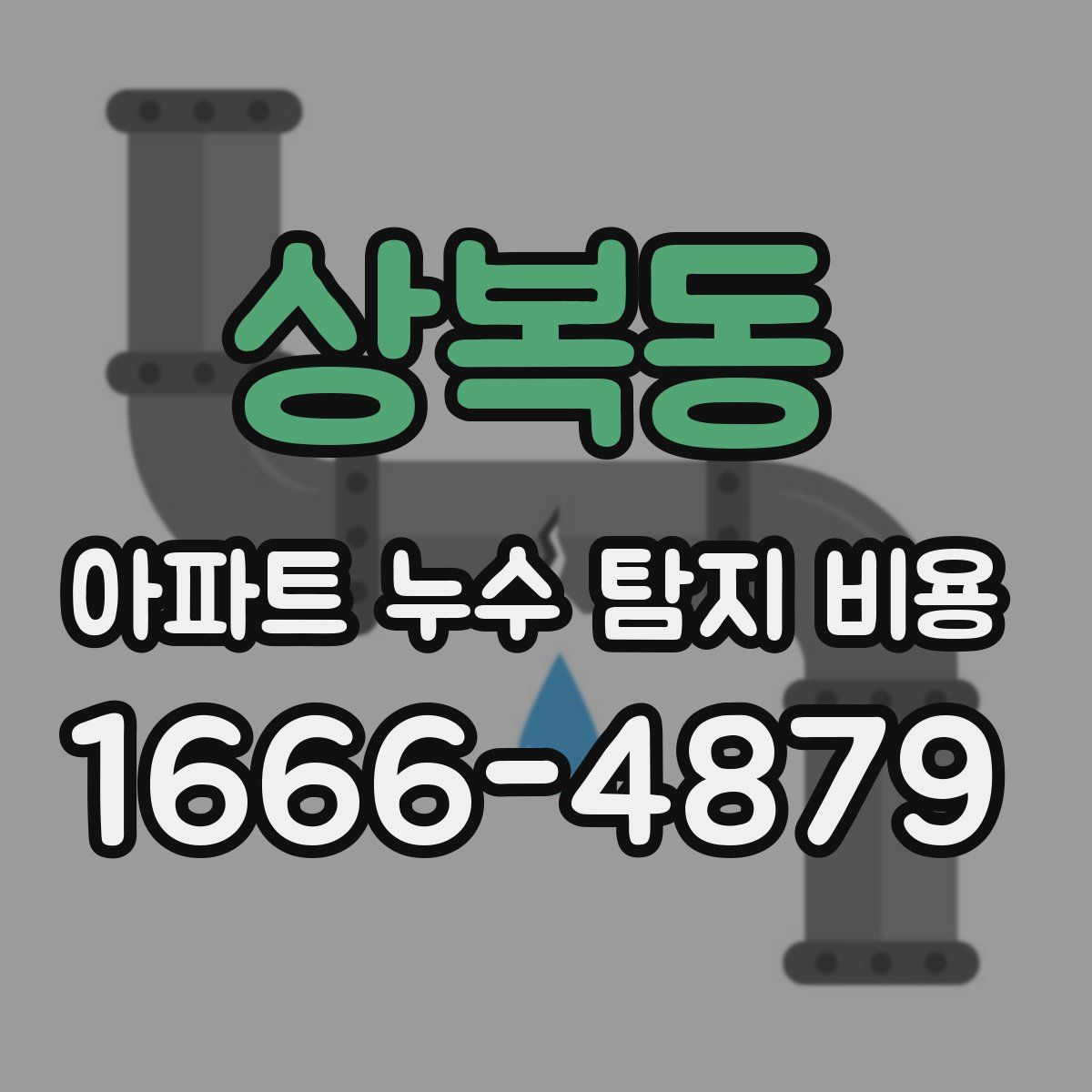 상복동 아파트 누수 탐지 비용